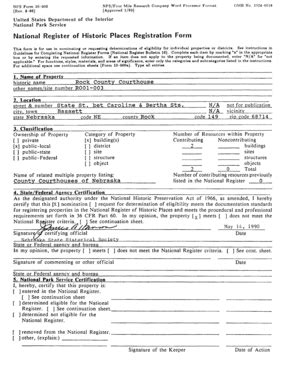 Fillable Online nebraskahistory NPSFour Mile ResearchCompany Word ...