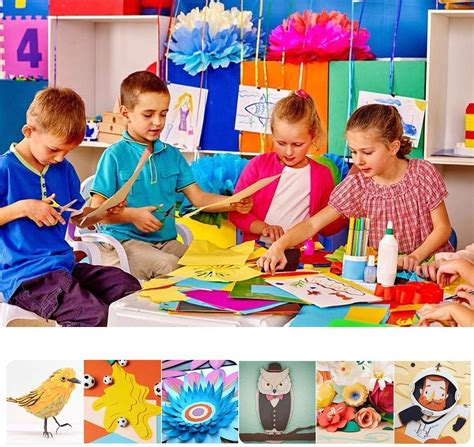 KEFA A4 Colour Chart Paper for Art and Craft - Pack of 10 Sheets,180 ...