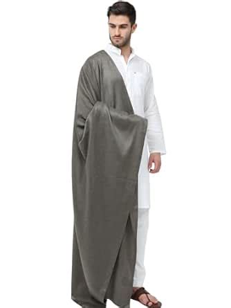 Buy Arvore Bunkaar Dhariwal Men's Plain Faux Cashmilon Woolen Shawl ...