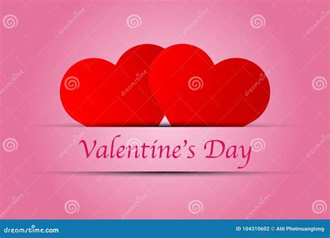 Valentine`s Day Symbols Background with Heart - Illustrat Stock Illustration - Illustration of ...