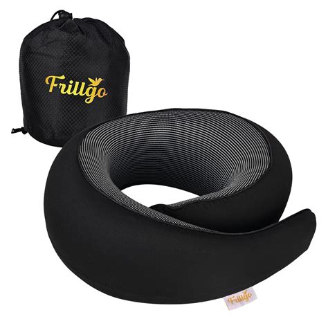 Frillgo Ergonomic Neck Pillow for Flight Travel - Comfortable ...