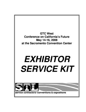 Fillable Online EXHIBITOR SERVICE KIT - mediagovtechnet Fax Email Print ...