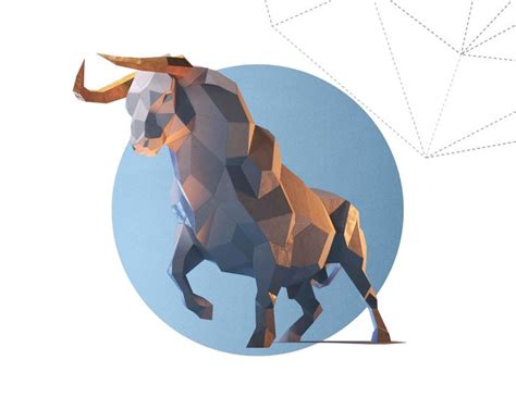 Papercraft 3D BIG BULL Pepakura Brutal Low Poly Paper Sculpture Diy ...
