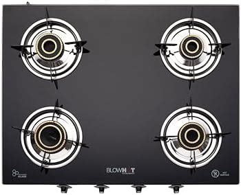 BLOWHOT Jasper Heavy Tornado Brass 4 Burner Auto Ignition Gas Stove ...