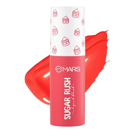 MARS Sugar Rush Liquid Blush (04-ROSE SLUSH) | High-Pigmentation ...