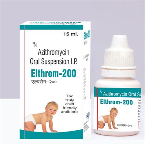 Azithromycin Dihydrate I.P eq. to Azithromycin 200 mg Syrup Elfin Drug