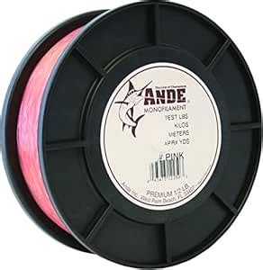 Ande Premium Monofilament - 1/2 lb. Spool - 30lb. Test - Pink : Amazon ...
