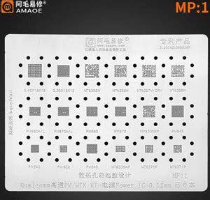 AKT AMAOE MP-1 STENCIL SERIES POWER IC BGA REWORK REBALLING STENCIL 0 ...