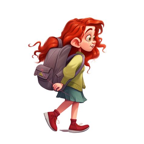 Meet the Adorable 4-Year-Old Girl with Long Red Hair and a Backpack An ...