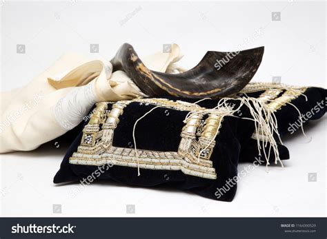 Tallit Jewish Religious Clothing Cover Tefillin Stock Photo 1164390529 ...