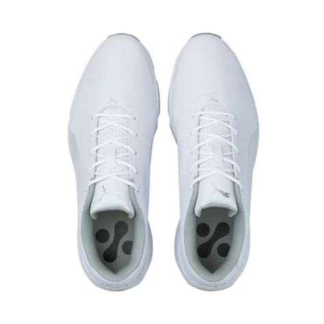 Puma Men’s Drive Fusion Tech MD Spiked Golf Shoes - White/Black ...