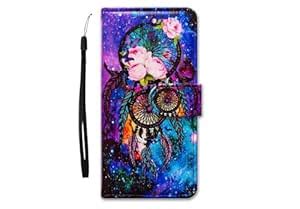 TROUNCE Dream Catcher Leather Flip Phone Case Wallet Cover with Card ...