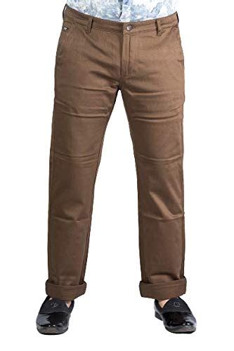 Buy Vogue Men's Regular Straight Slim Fit Cotton Casual Trousers at ...