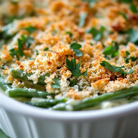 Lightened Green Bean Casserole Delight - Tummy Recipes