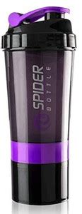 GUMANO Spider Gym Sipper Protein Shaker BPA-free Plastic Water Bottle ...