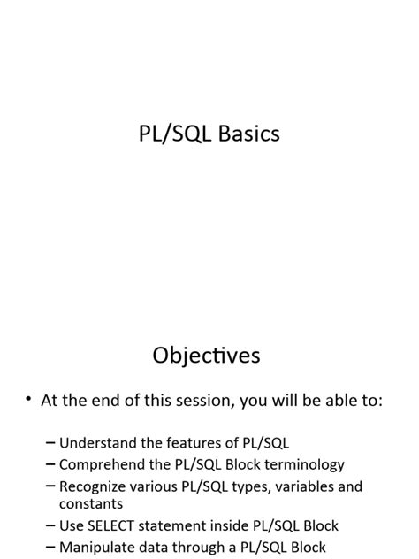 Image result for PL/SQL Basics
