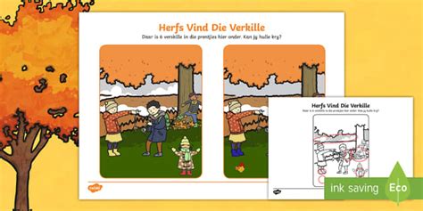 Herfs Vind die Verskille Aktiwiteit