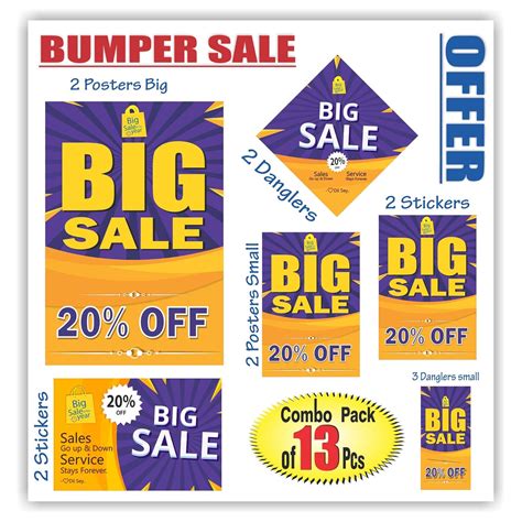Anne Print Solutions® Big Sale 20% Off Stickers Hanging Dangler ...