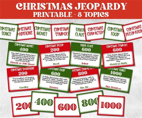 Free Printable Christmas Jeopardy Questions - Totally Free Printables