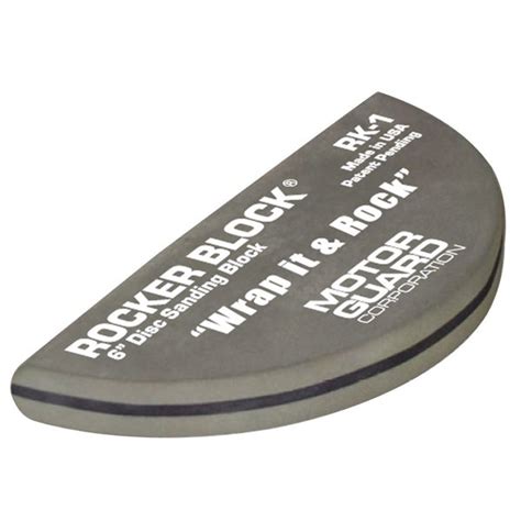 Motor Guard Sanding Block, 6", Disk Sandpaper RK-1 | Zoro