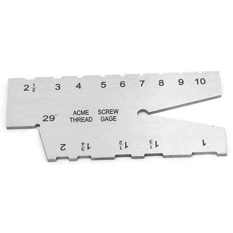 Thread Measuring Gage, Stainless Steel Acme Thread Measuring Gauge 29 ...