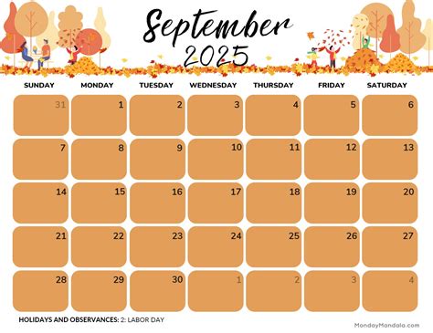 Printable September 2025 Calendar | Printable Calendars