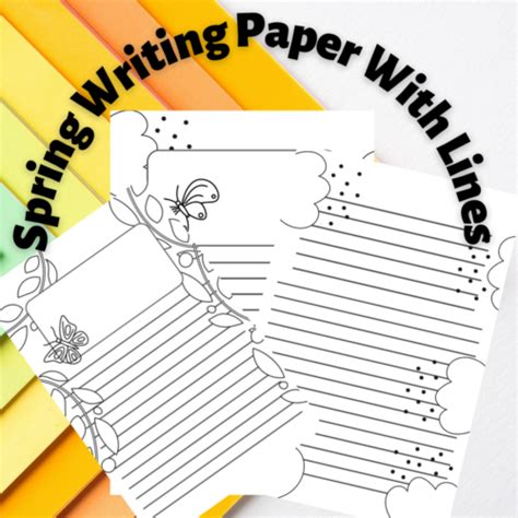 Image result for Spring Writing Paper