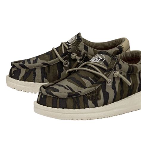 Hey Dude Wally Mossy Oak 40584-960 Toddler US 6 Green Camo Slip-On ...