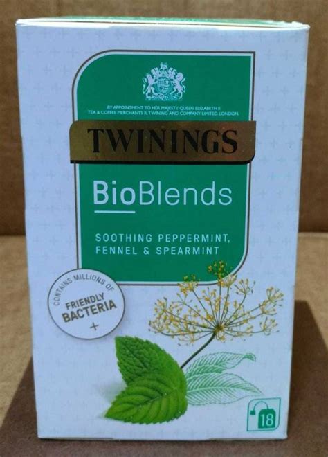 TWININGS BioBlends Soothing Peppermint, Fennel & Spearmint 18 Tea Bags ...