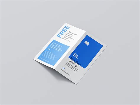 Free DL bi-fold flyer mockup on Behance