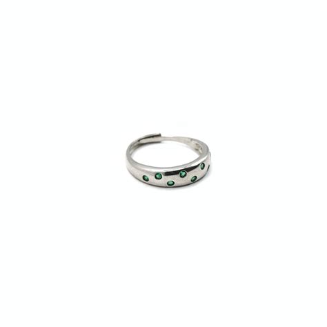 Studded Band Ring – Pure Real Silver – Shaava