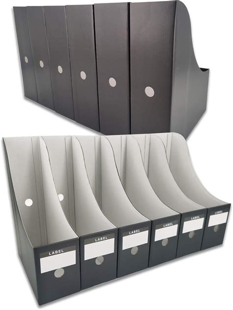 HUAPRINT Magazine File Holder12 Pack,Black-Folder India | Ubuy