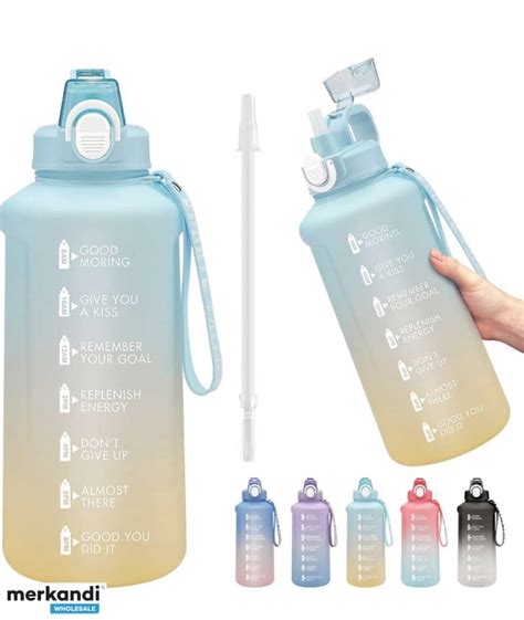 Large 1 Gallon Water Bottle with Straw, BPA Free, Leak-proof, Gallon ...