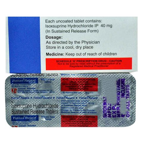 Tidilan Retard Tablet 10's Price, Uses, Side Effects, Composition ...