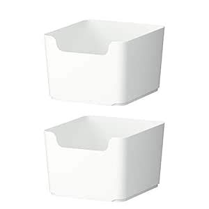 IKEA PLUGGIS Recycling bin, White (Pack of 2, 4 Gallon, White) : Amazon ...