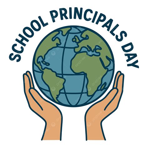 Education Leadership Worldwide With A Hands And Globe Design For School ...