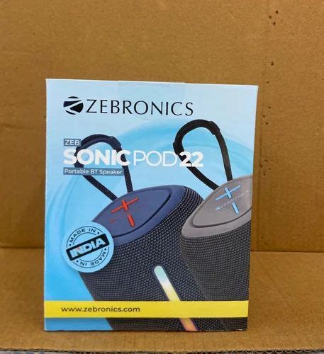 Zebronics Bluetooth Speaker - Sonic Pod 22 Zebronics Portable BT ...