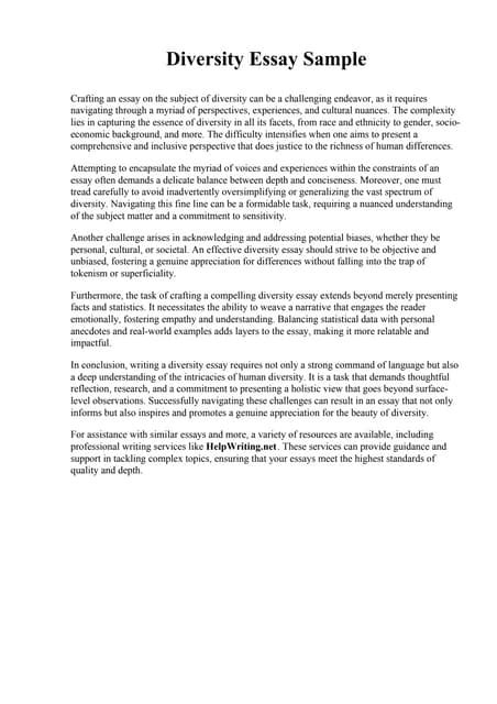 Diversity Essay Examples 的图像结果