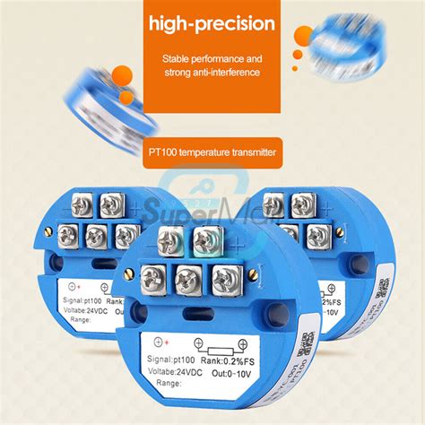 RTD PT100 Sensor 0-400/500/600°C to Output 0-10V | Ubuy India