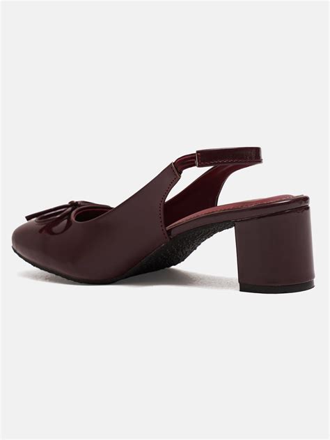 Block Heels Sandals With Bow | Closed Toe Pumps for Women - JM Looks ...