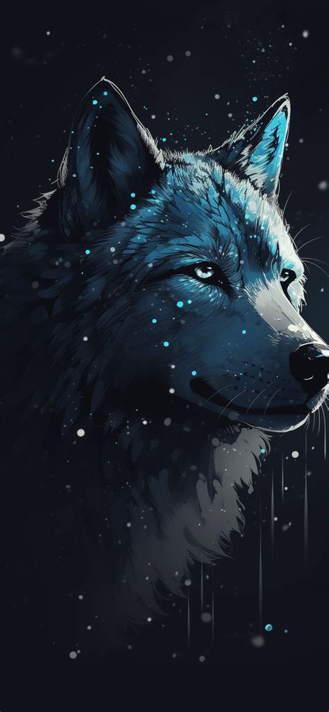 Wolf Black Art Wallpapers - Aesthetic Wolf Wallpapers for iPhone