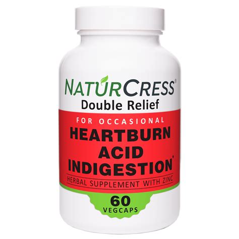Buy NaturCress Heartburn, Indigestion & Reflux | Natural, Safe & Drug ...