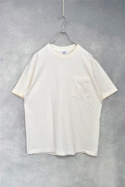 old white heavy cotton pocket t-shirts / made in usa / size L | " YEAH ...