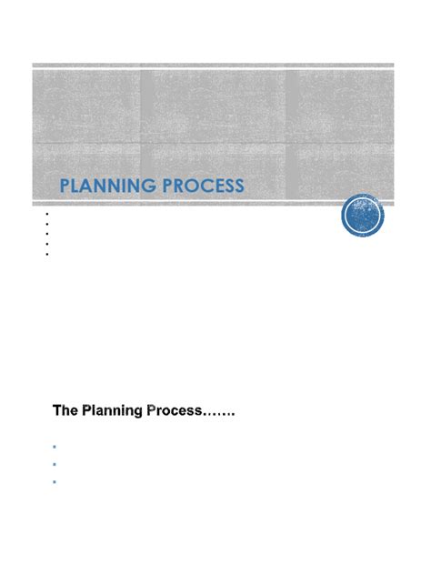 Image result for Planning Process