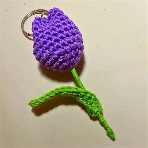 Image result for Crochet Keychain Tutorial Flower