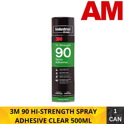 3M™ 90 HI-STRENGTH SPRAY ADHESIVE CLEAR 500ML | Shopee Malaysia