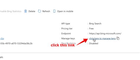 Image result for Bing Search API Key