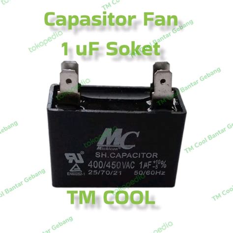 Jual Kapasitor Kipas / Capacitor Fan 1 uF Model Soket | Merk MC - Kota ...
