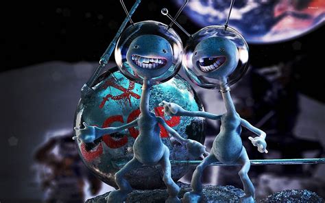 Alien Funny Computer Wallpaper 的图像结果