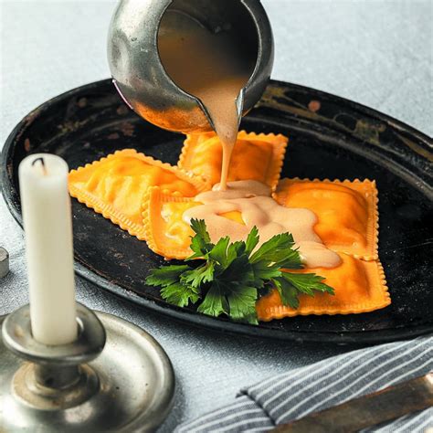 Lobster Ravioli in Sherry Cream Sauce – edible MAINE